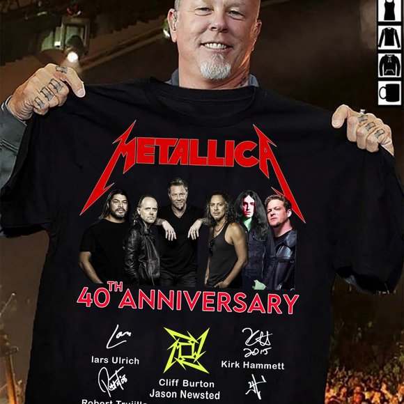 Tops - Metal lica 40th Anniversary T-Shirt